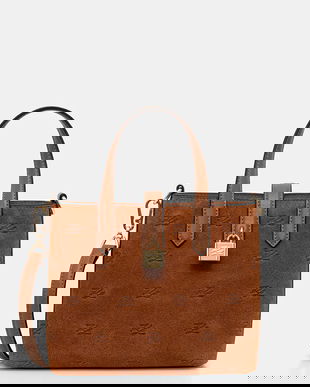 Karl Lagerfeld geantă de mână din piele întoarsă K/AUTOGRAPH culoarea maro, B1W30104