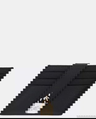 Karl Lagerfeld carcasă din piele K/AUTOGRAPH culoarea negru, B1W32025