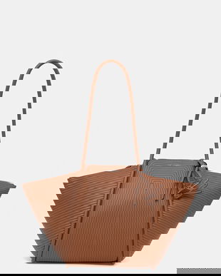 Karl Lagerfeld poșetă K/WELLEN MD culoarea maro, B1W30043