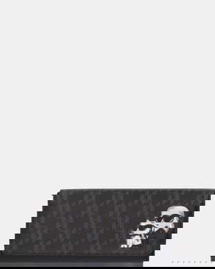 Karl Lagerfeld portofel IKON MONOGRAM culoarea maro, B1W32015