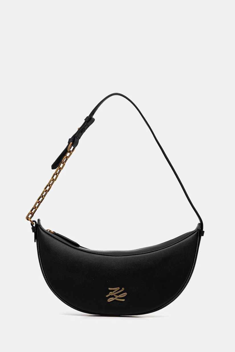 Karl Lagerfeld poșetă de piele K/AUTOGRAPH culoarea negru, B1W30236