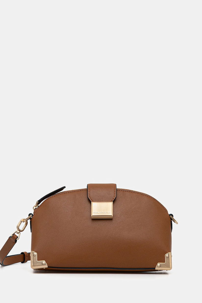 Karl Lagerfeld poșetă de piele K/TRUNK culoarea maro, B1W30124