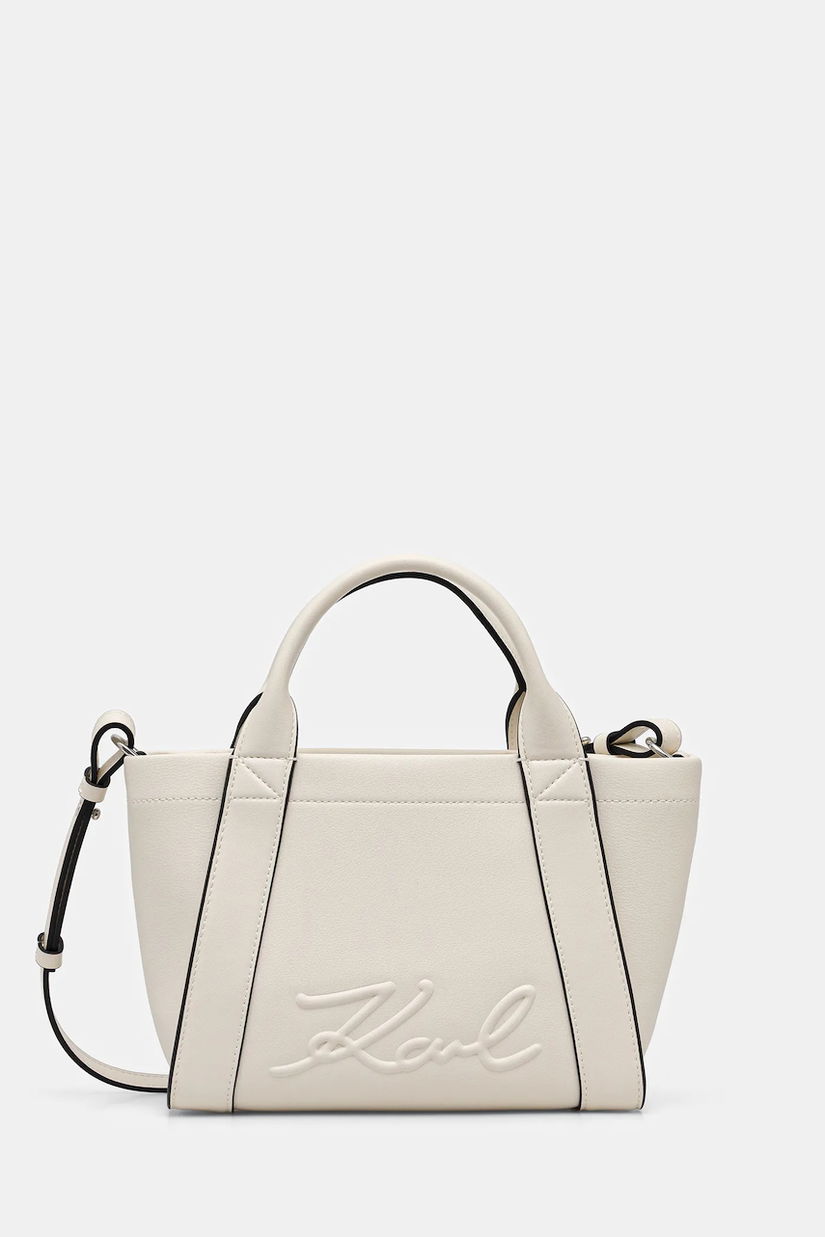 Karl Lagerfeld poșetă K/VILLE culoarea alb, B1W30067