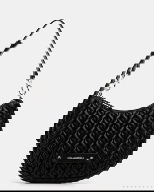 Karl Lagerfeld poșetă K/WEAVE culoarea negru, B1W30080