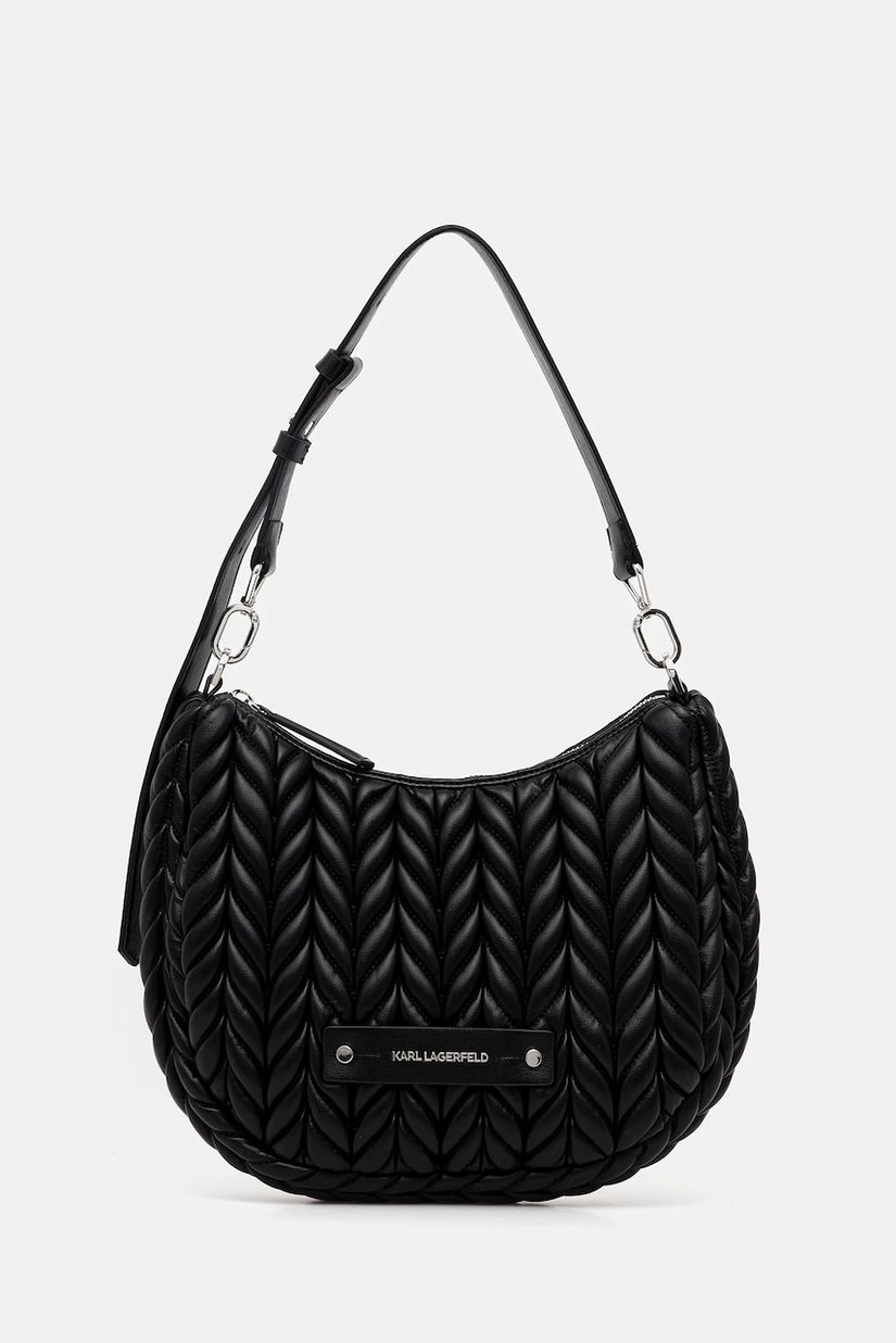 Karl Lagerfeld poșetă K/WEAVE culoarea negru, B1W30080