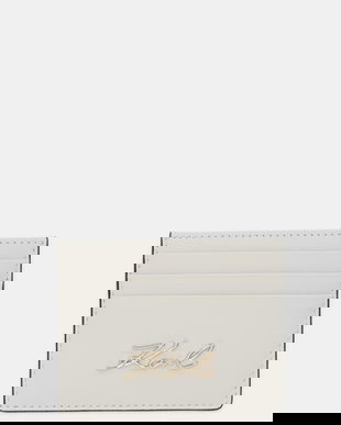 Karl Lagerfeld carcasă din piele K/SIGNATURE culoarea alb, B1W32034