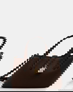 Karl Lagerfeld poșetă de piele K/AUTOGRAPH culoarea maro, B1W32027