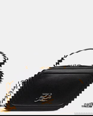 Karl Lagerfeld poșetă de piele K/AUTOGRAPH culoarea negru, B1W30269