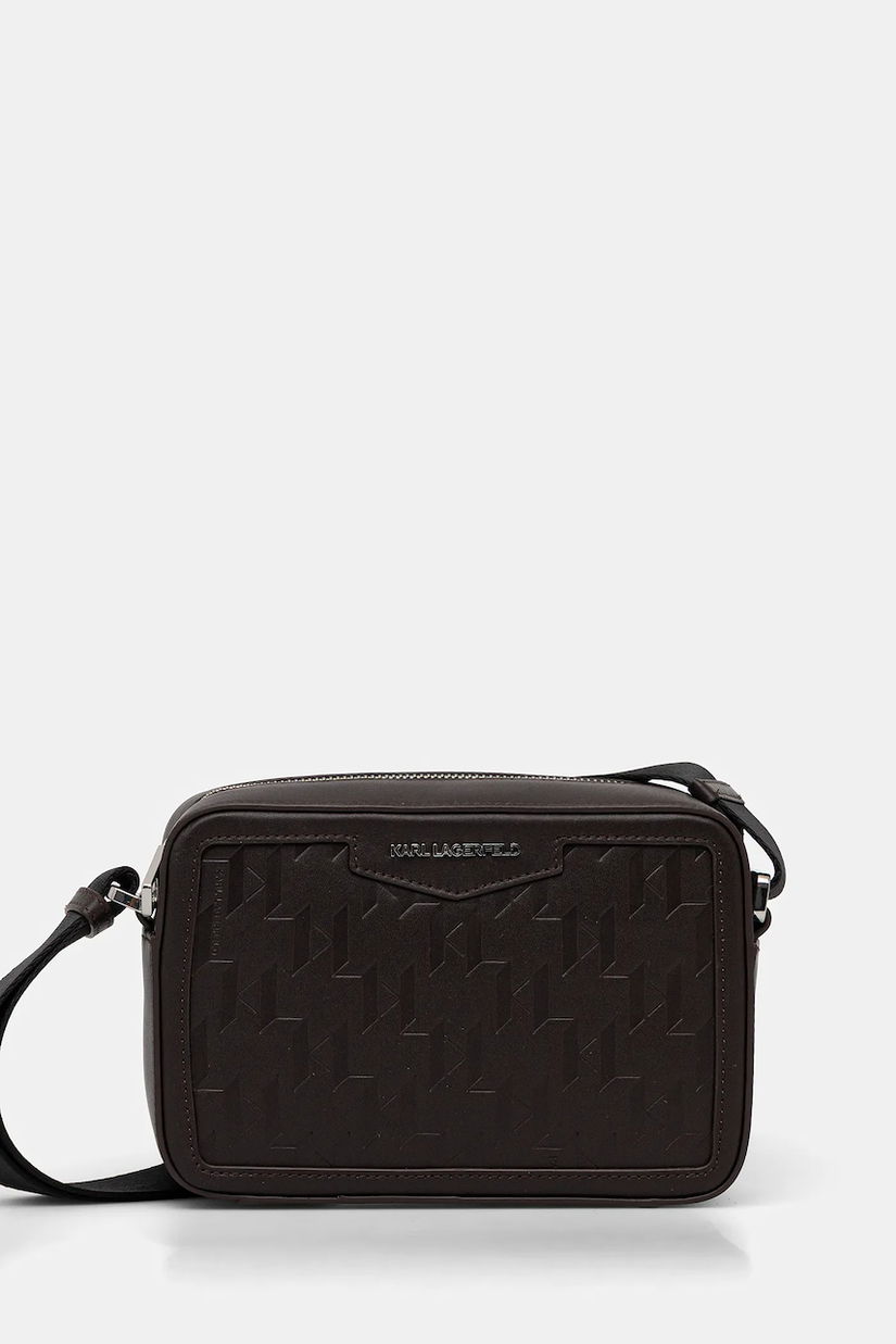 Karl Lagerfeld borsetă de piele K/LOOM culoarea negru, A1M30067