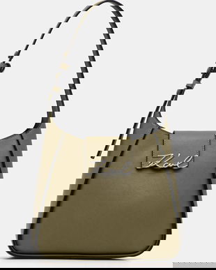 Karl Lagerfeld poșetă de piele K/SIGNATURE culoarea negru, A1W30434