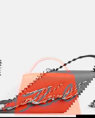 Karl Lagerfeld poșetă K/SIGNATURE culoarea bej, A1W30038