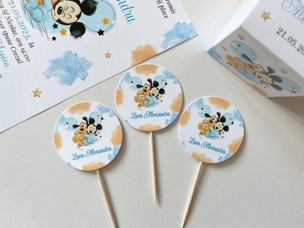 Toppere baby Mickey mouse personalizate