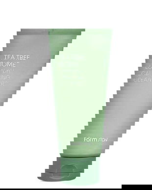 Spuma de Curatare Calmanta cu Arbore de Ceai si pH Scazut - FarmStay Tea Tree Biome Low Ph Calming Cleanser, 180 ml