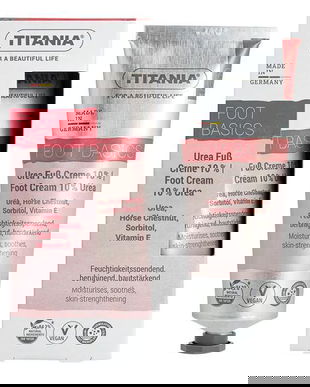 Cremă pentru picioare cu 10% Uree Titania, 75 ml