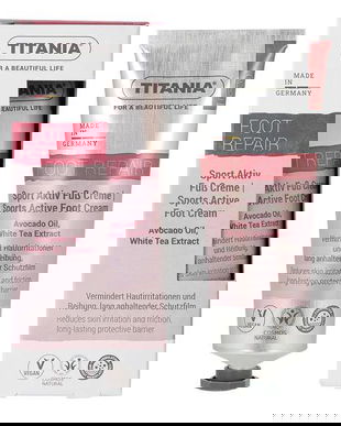 Cremă activă pentru picioare &bdquo;sportive&rdquo; Titania, 75 ml