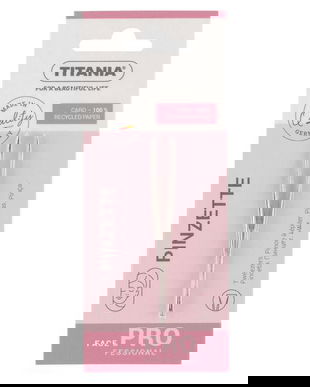 Pensetă pentru gene, spr&acirc;ncene cu v&acirc;rf drept Titania 1060/A