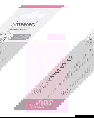 Pensetă pentru gene, spr&acirc;ncene cu v&acirc;rf &icirc;nclinat Titania 1060/B