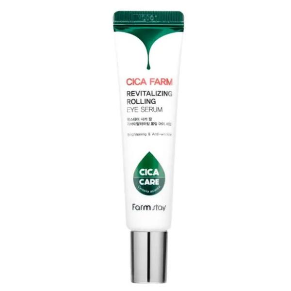Serul pentru Ochi cu Centella Asiatica si Cica Complex - FarmStay Cica Farm Revitalizing Rolling Eye Serum, 25 ml
