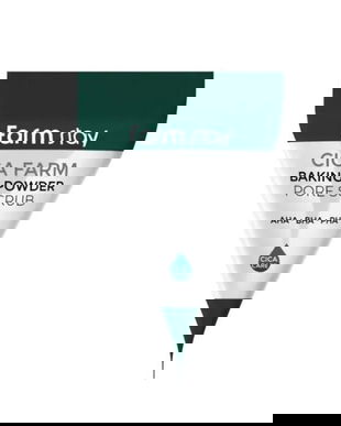 Scrub Facial cu Bicarbonat de Sodiu si Extract de Centella Asiatica - FarmStay Cica Farm Baking Powder Pore Scrub, 7 g