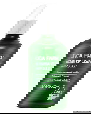 Fiola cu Ser Concentrat cu Extract de Centella Asiatica - FarmStay Cica Farm Blemish Clear Ampoule, 100 ml
