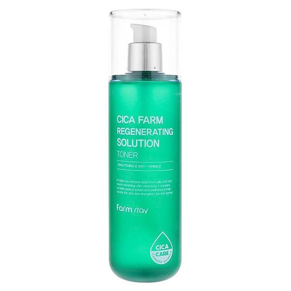 Toner Regenerant cu Extract de Centella Asiatica - FarmStay Cica Farm Regenerating Solution Toner, 200 ml