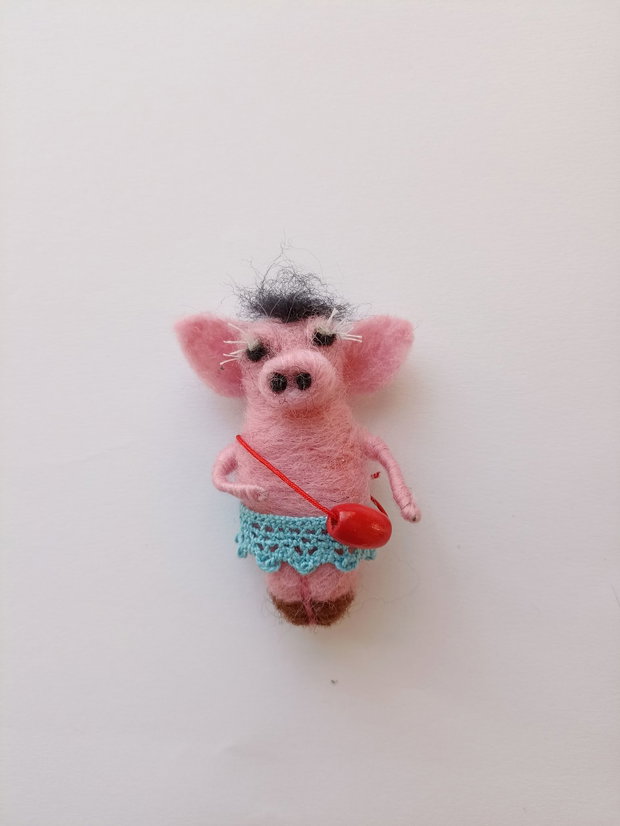 Brosa/decor `Miss Piggy`