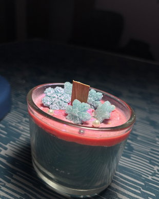 Lumânare handmade din ceară de soia
