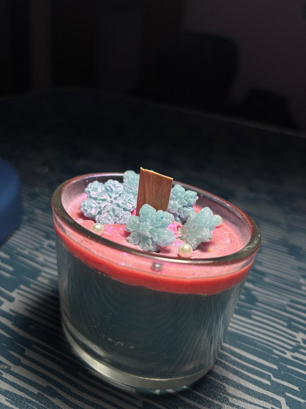 Lumânare handmade din ceară de soia