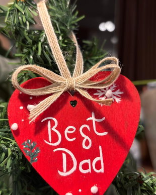Ornament pentru cel mai bun tata, cadou Craciun