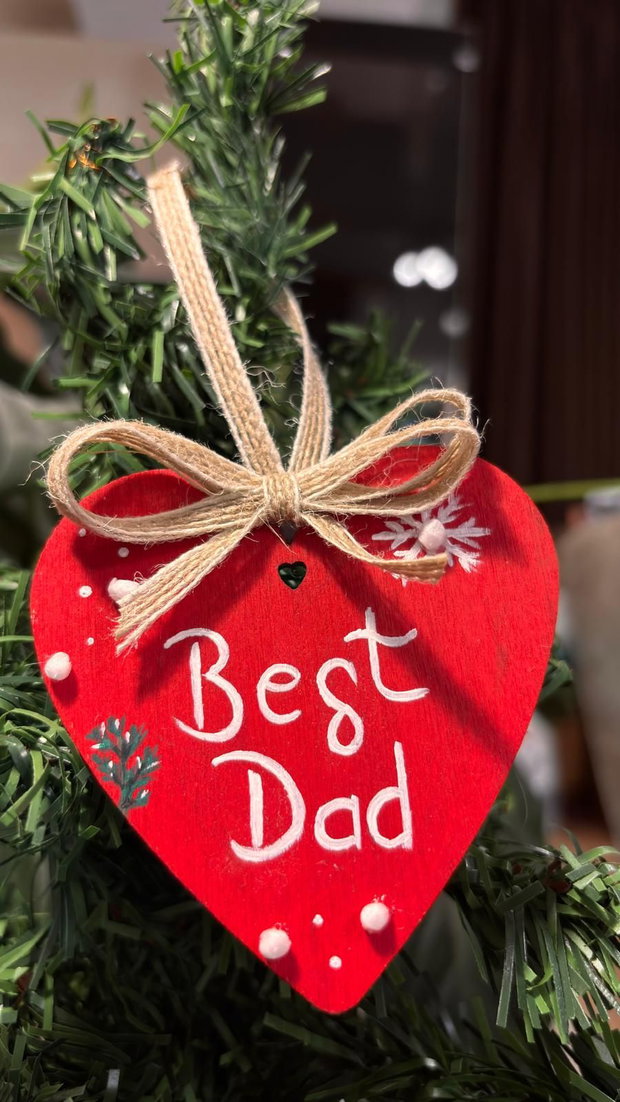 Ornament pentru cel mai bun tata, cadou Craciun