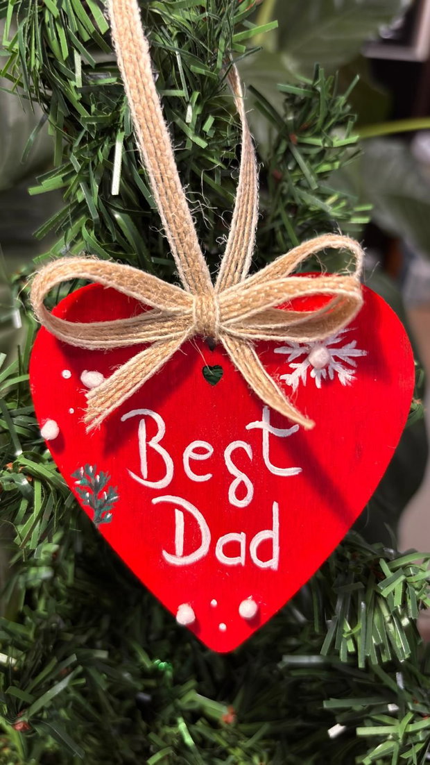 Ornament pentru cel mai bun tata, cadou Craciun