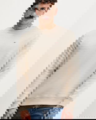 Tommy Jeans bluză culoarea bej, uni, DM0DM20741