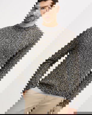 United Colors of Benetton pulover din amestec de lână culoarea verde, 10C3U108M