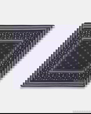 Marc O'Polo eșarfă din bumbac culoarea bleumarin, cu imprimeu, 5000007570