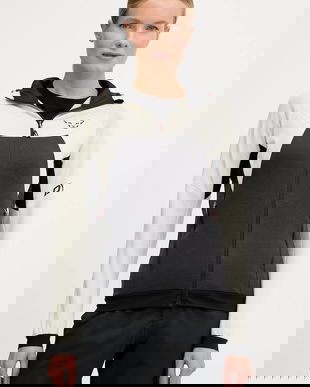 Dynafit hanorac Tour wool thermal culoarea negru, cu glugă, cu imprimeu, 08.0000071363