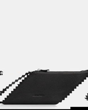 Marc O'Polo poșetă de piele culoarea negru, 5000007815