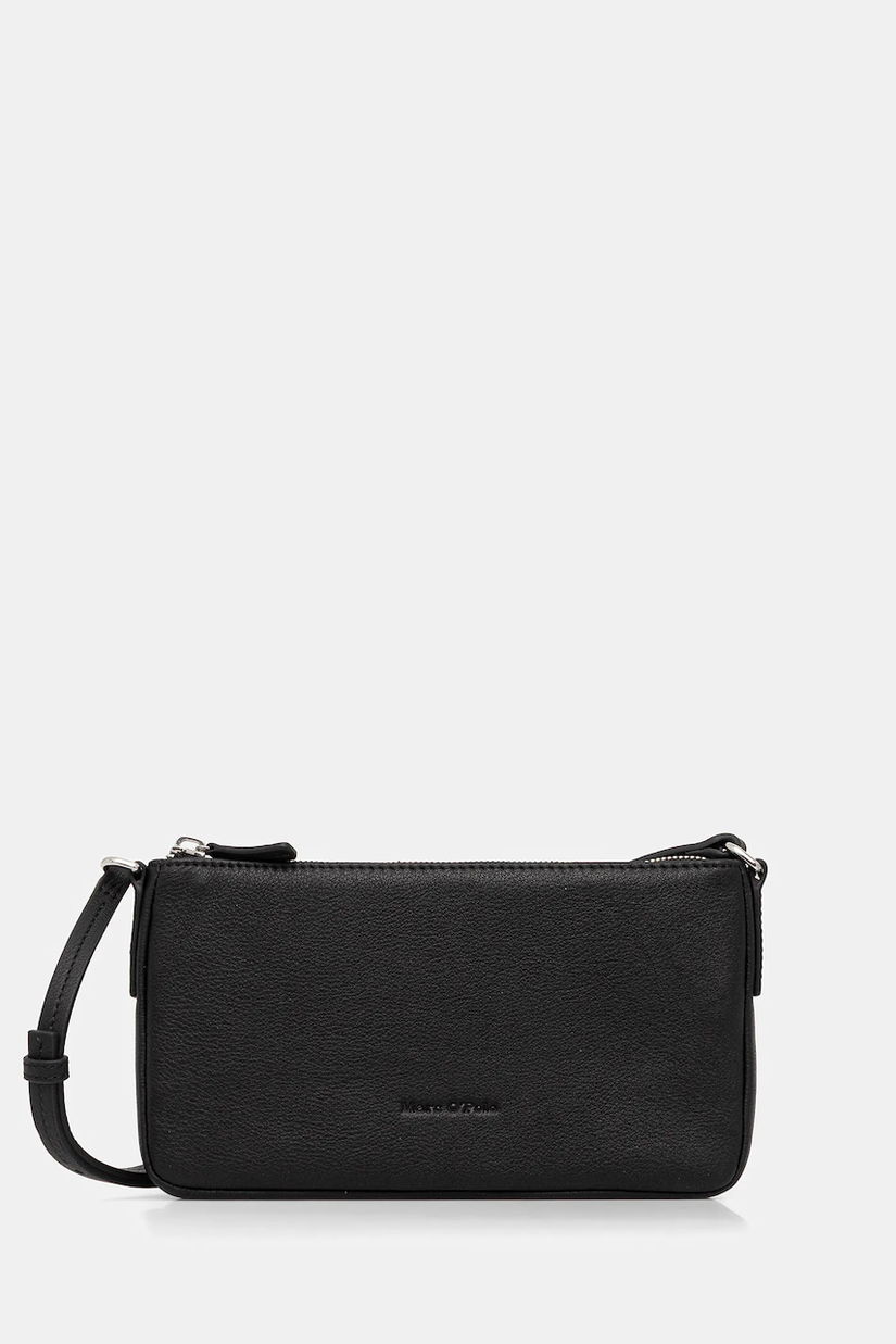 Marc O'Polo poșetă de piele culoarea negru, 5000007815