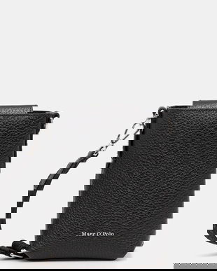 Marc O'Polo poșetă de piele culoarea negru, 5000007752