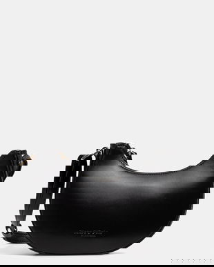 Marc O'Polo poșetă de piele culoarea negru, 5000009277