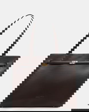 Marc O'Polo poșetă de piele culoarea maro, 5000009275