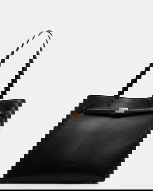 Marc O'Polo poșetă de piele culoarea negru, 5000009275