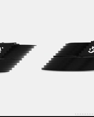 Karl Lagerfeld Jeans curea de piele cu două fețe culoarea negru, B1M33107