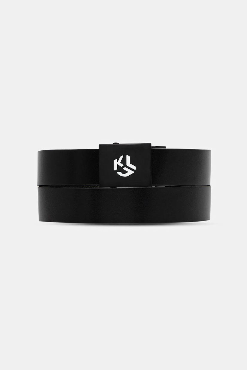 Karl Lagerfeld Jeans curea de piele cu două fețe culoarea negru, B1M33107