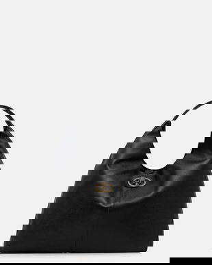 Kurt Geiger London poșetă de piele CHELSEA culoarea negru, 5049700109