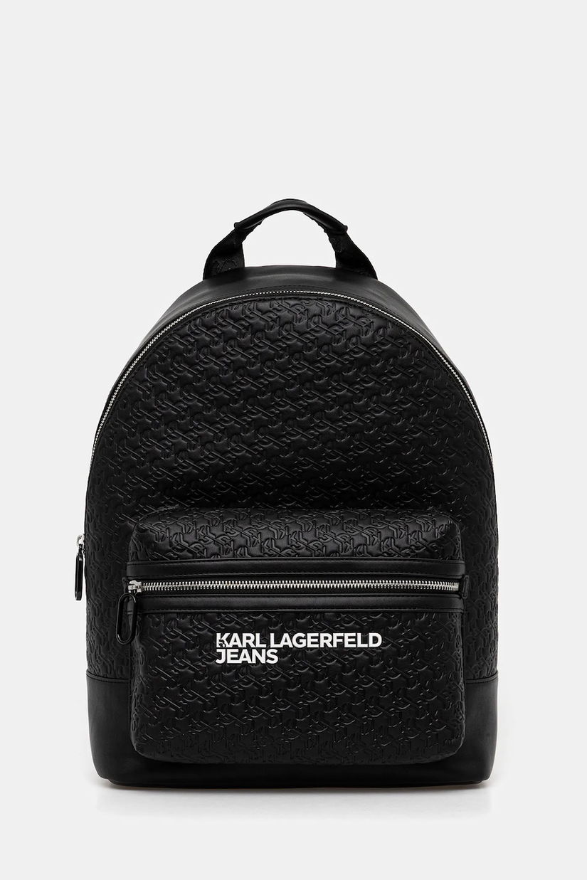 Karl Lagerfeld Jeans rucsac culoarea negru, mare, cu imprimeu, B1M30141