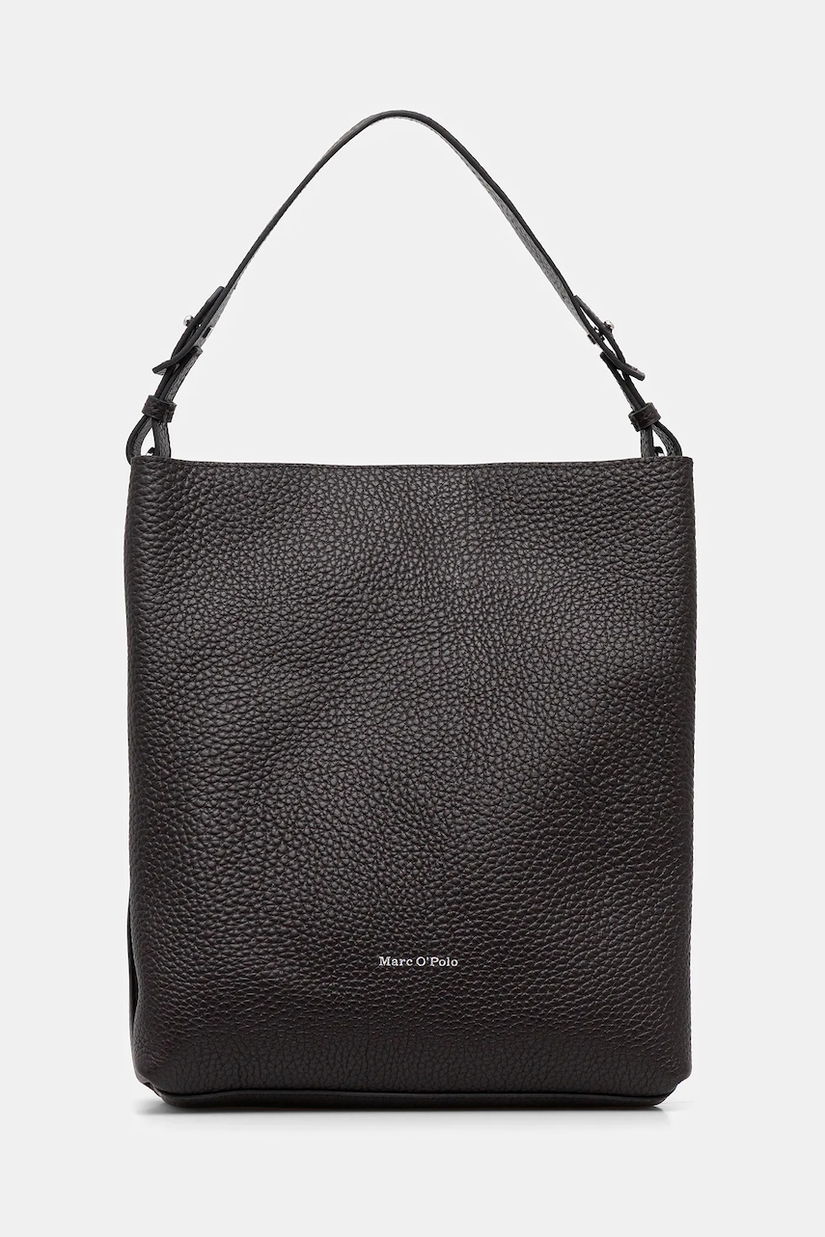 Marc O'Polo poșetă de piele culoarea maro, 5000007749