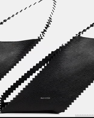 Marc O'Polo poșetă de piele culoarea negru, 5000007749