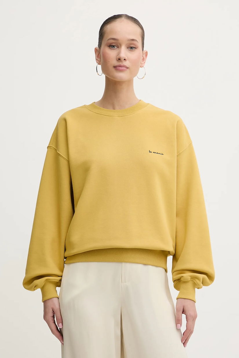 La Mania bluză KIANA culoarea galben, uni, KIANA