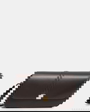 Marc O'Polo poșetă de piele culoarea maro, 5000009278