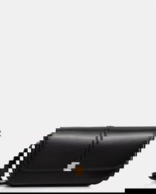 Marc O'Polo poșetă de piele culoarea negru, 5000009278